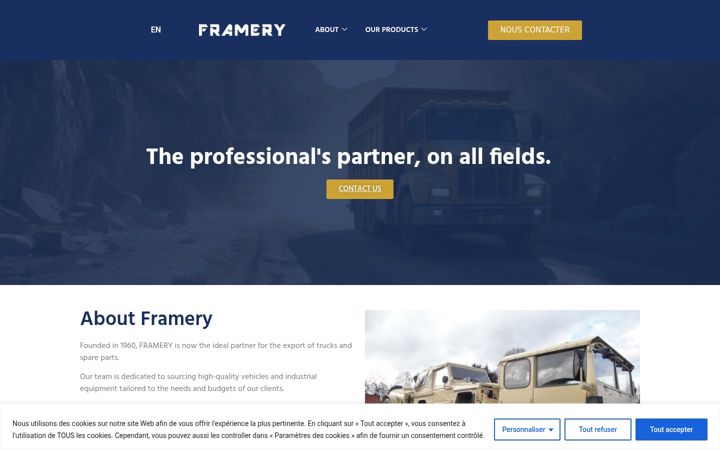 Screenshot of framery.fr