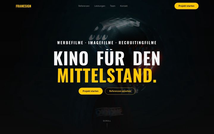 Screenshot of framesign.de