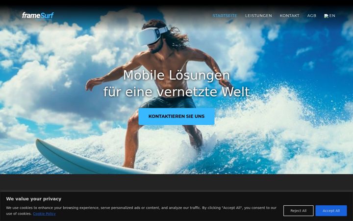 Screenshot of framesurf.com