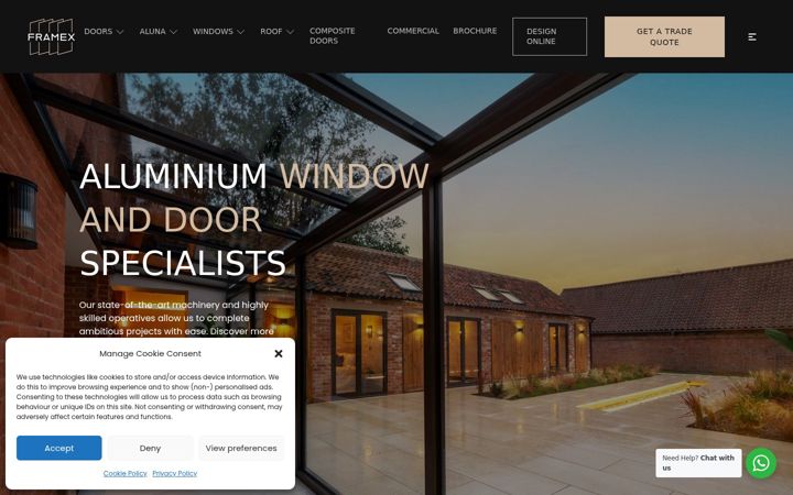 Screenshot of framexuk.com