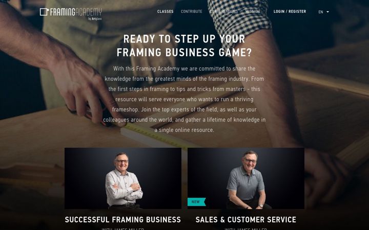 Screenshot of framing.education