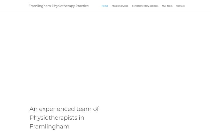Screenshot of framlinghamphysio.co.uk