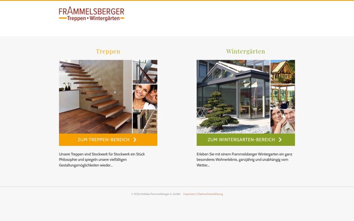 Screenshot of frammelsberger.com