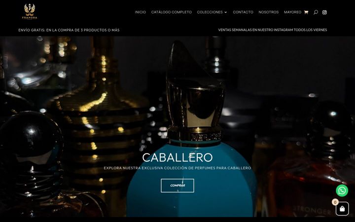 Screenshot of framora.com.mx