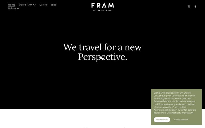 Screenshot di framsciencetravel.de