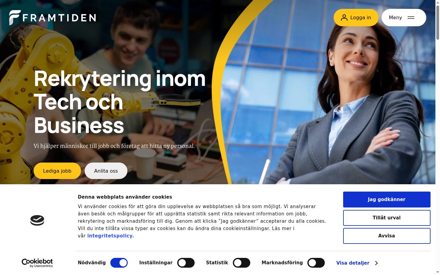 Screenshot tal-banner tal-kunsens muri qabel kwalunkwe interazzjoni