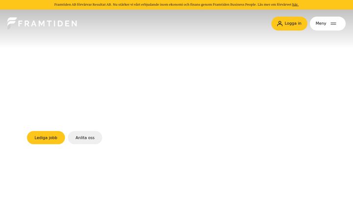 Screenshot of framtiden.com