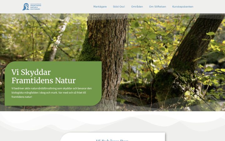 Screenshot of framtidensnatur.se