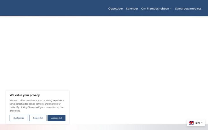 Screenshot of framtidshubben.se
