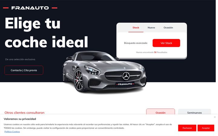 Skärmbild av franauto.es
