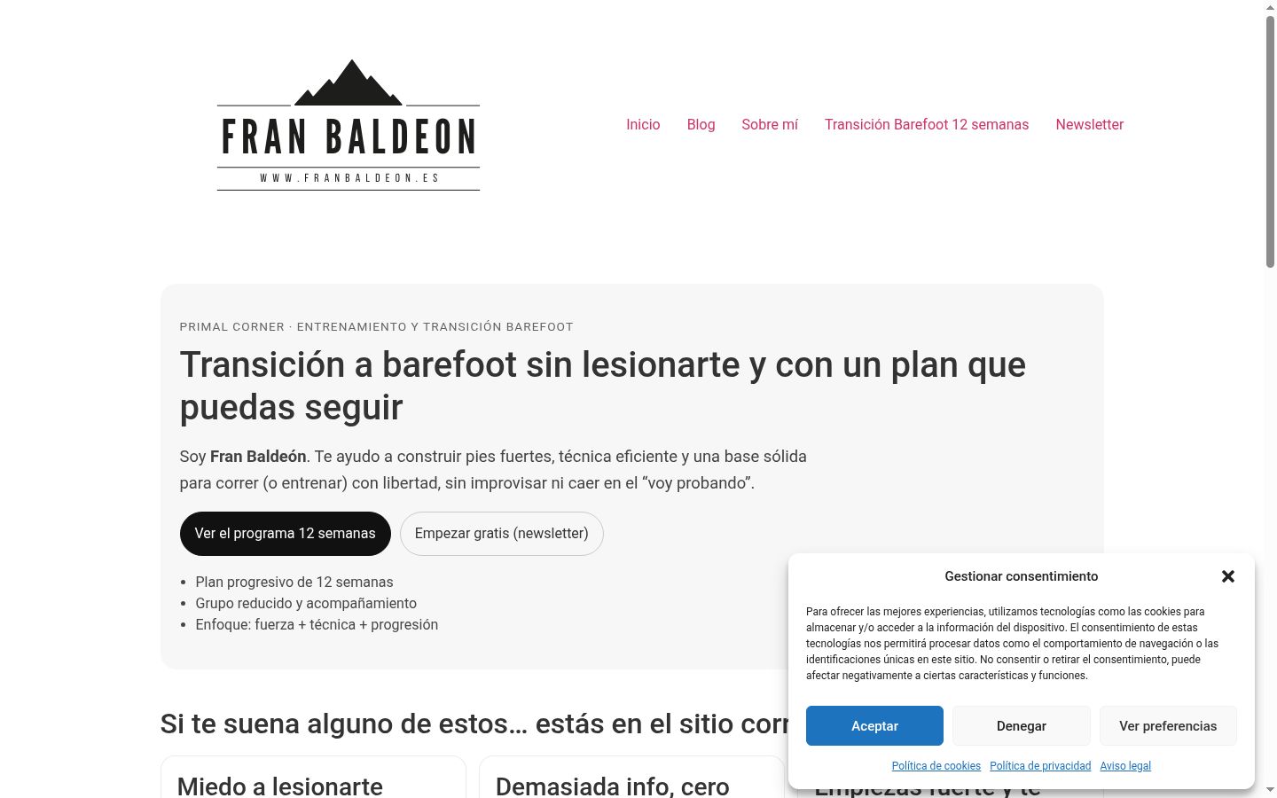 Screenshot van de toestemmingsbanner zoals getoond vóór enige interactie