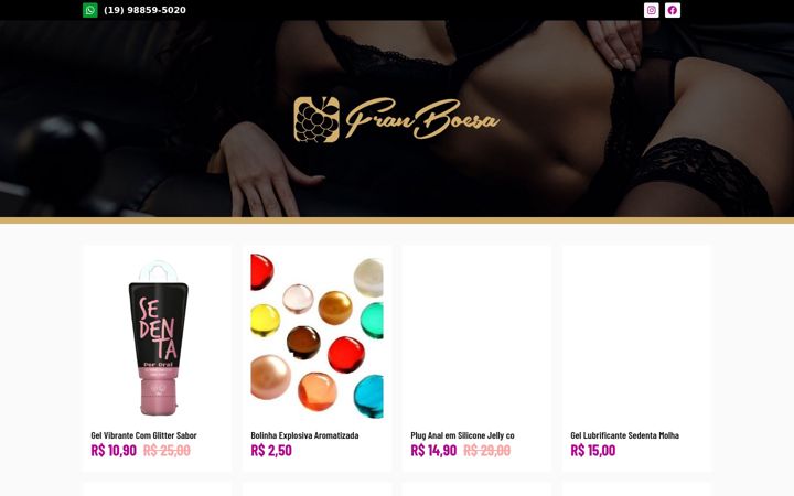 Ekrānuzņēmums no franboesa.com.br