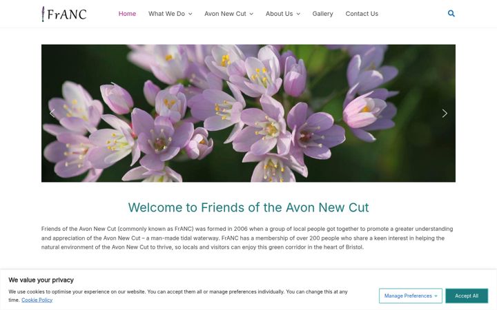 Screenshot of franc.org.uk