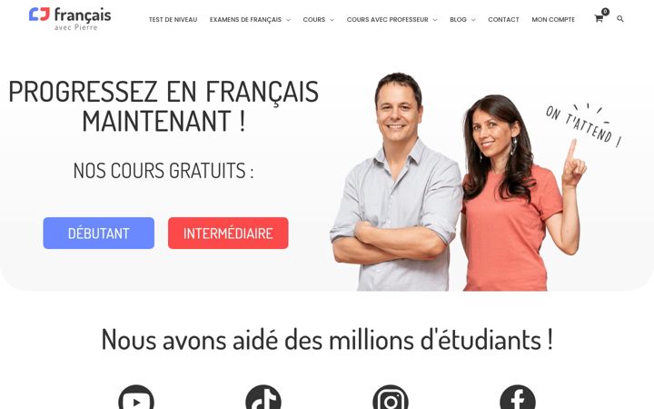 Screenshot of francaisavecpierre.com