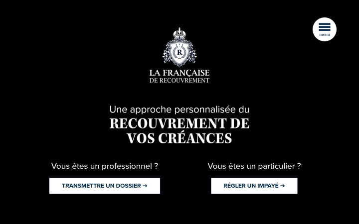 Screenshot of francaise-de-recouvrement.fr