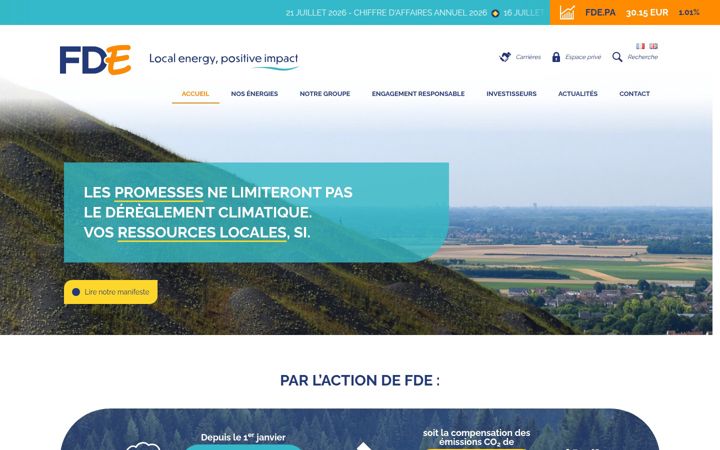 Screenshot of francaisedelenergie.fr
