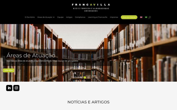 Skärmbild av francavilla.adv.br