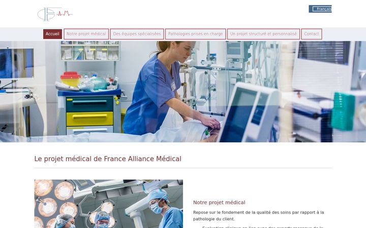 Zrzut ekranu france-alliance-medical.com