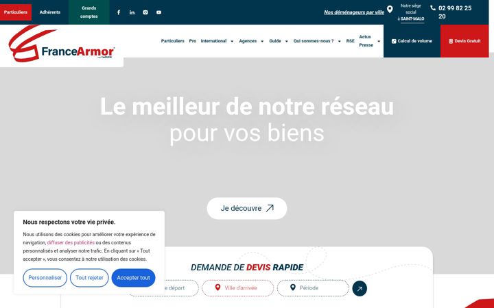 Screenshot of france-armor.com