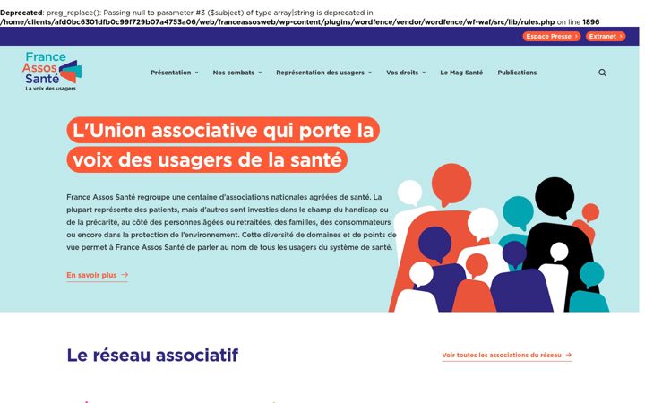 Screenshot of france-assos-sante.org