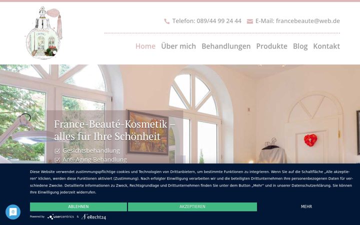 Screenshot di france-beaute-kosmetik.de