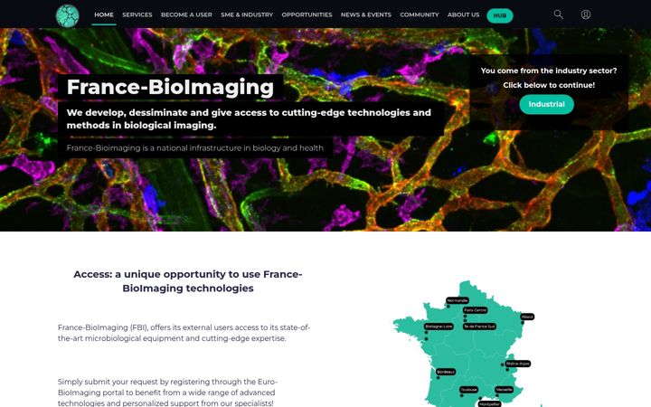 Screenshot of france-bioimaging.org