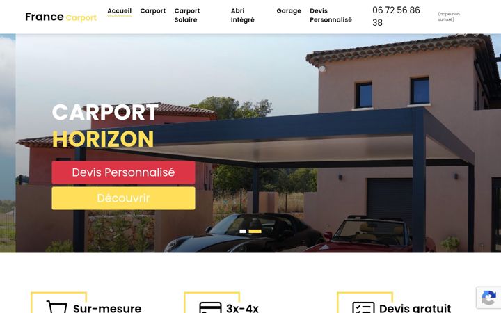 Screenshot of france-carport.fr