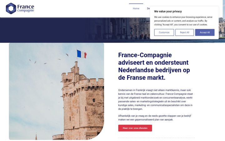 Screenshot of france-compagnie.nl