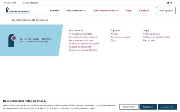 Screenshot of france-contentieux.com