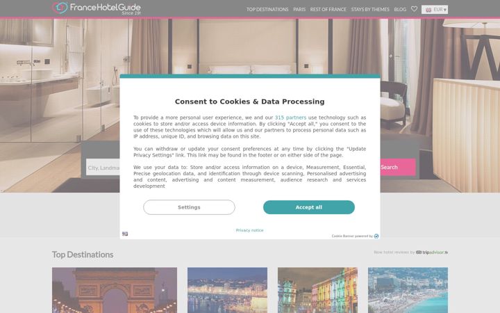 Screenshot of france-hotel-guide.com