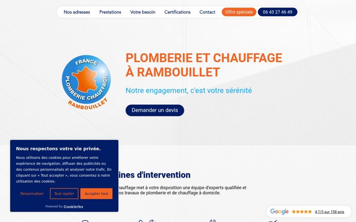Screenshot of france-plomberie-chauffage.com
