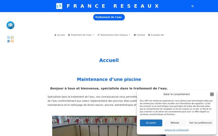 Screenshot of france-reseaux.com