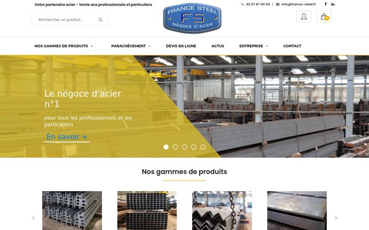 Screenshot of france-steel.fr