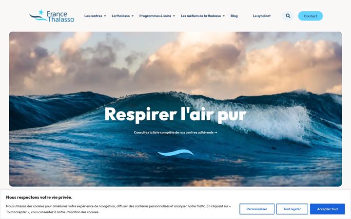 Screenshot of france-thalasso.com