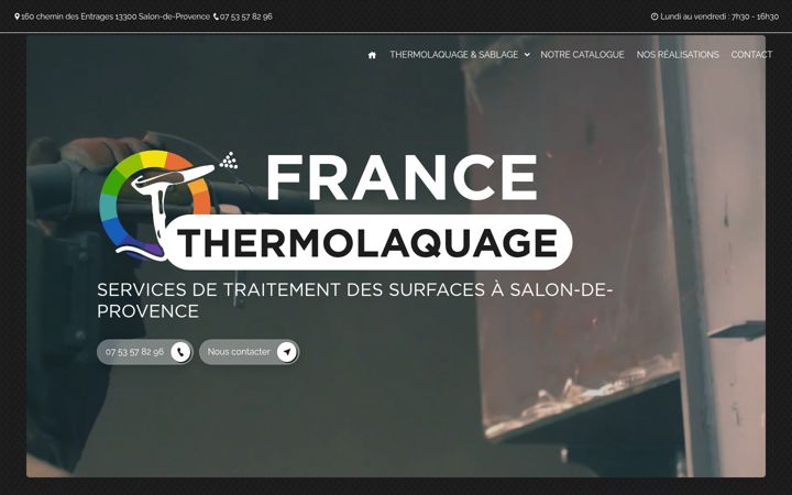 Screenshot of france-thermolaquage.fr