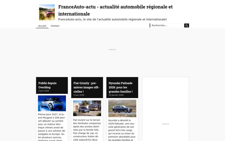 Screenshot of franceauto-actu.com