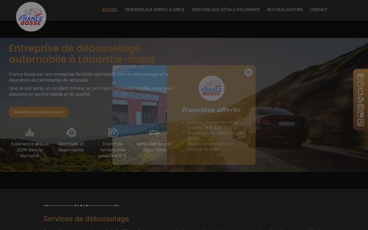 Screenshot of francebosse.fr