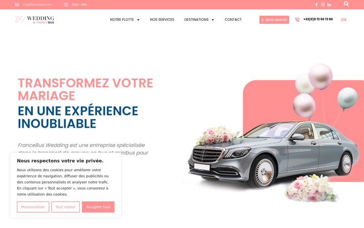 Screenshot of francebus-wedding.com