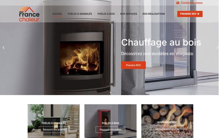 Screenshot of francechaleur.fr