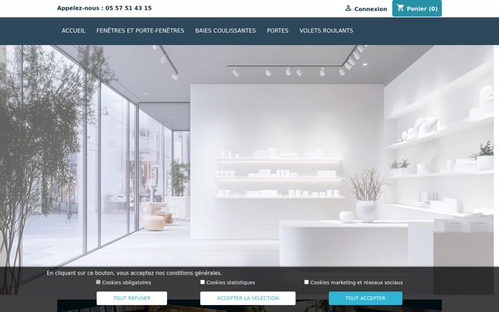 Screenshot of franceconceptmenuiserie.com