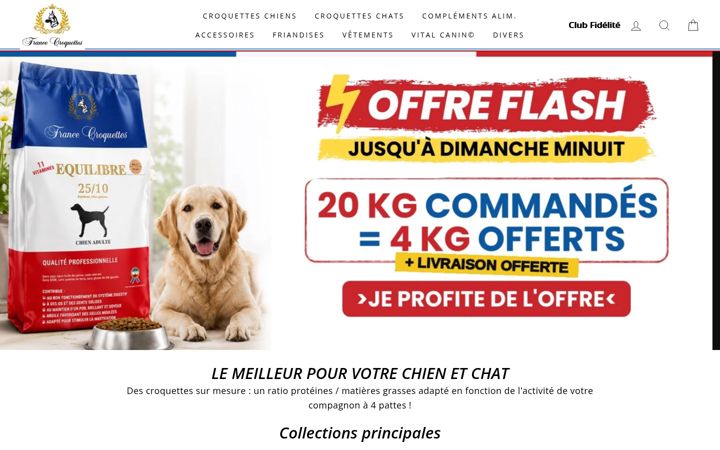 Screenshot of francecroquettes.com