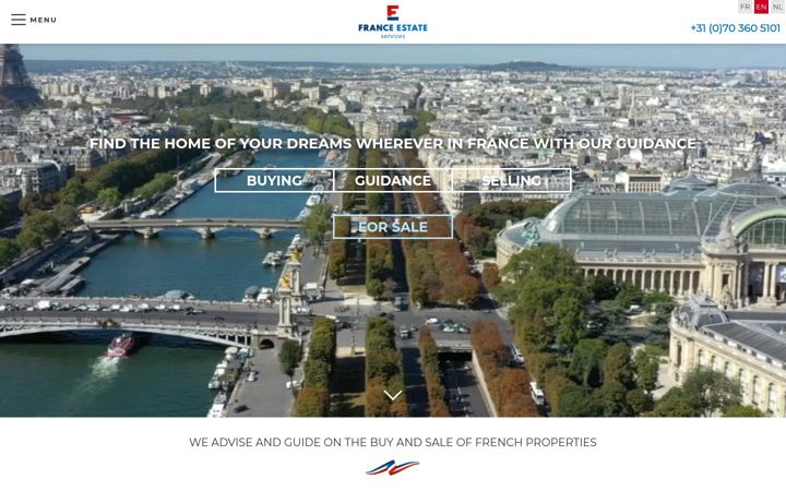 Screenshot of franceestateservices.com