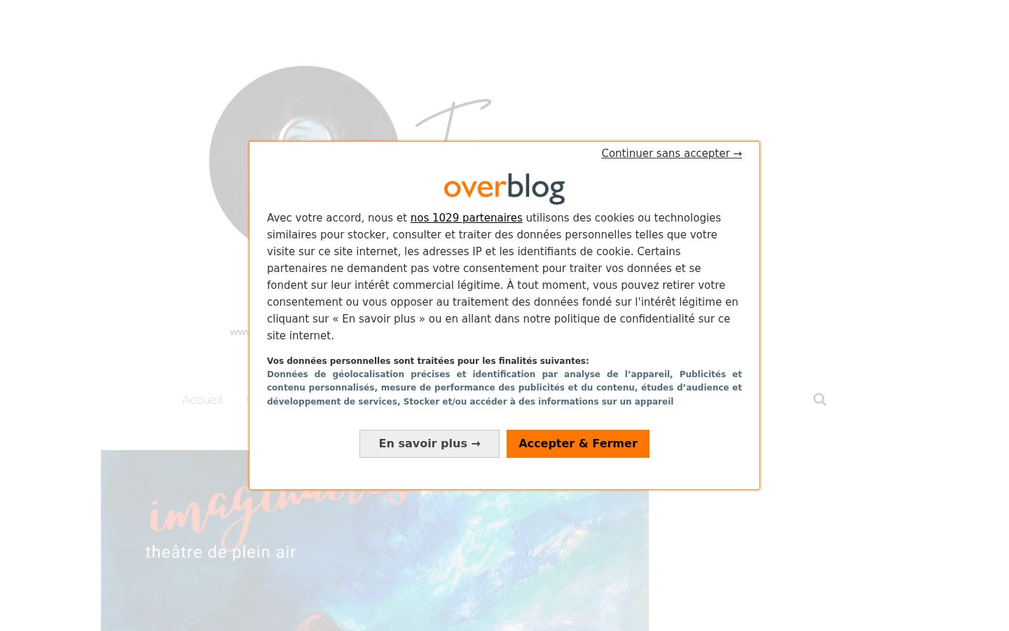 Screenshot tal-banner tal-kunsens muri qabel kwalunkwe interazzjoni