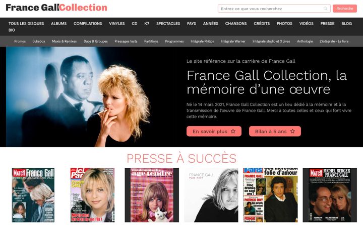 Screenshot of francegallcollection.fr