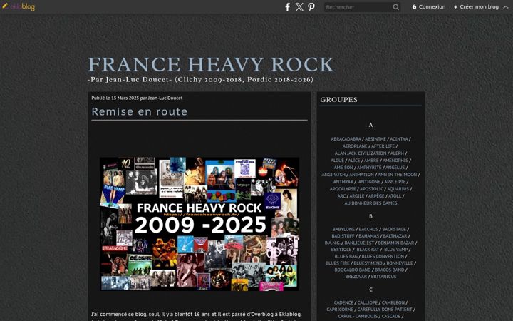 Screenshot of franceheavyrock.fr