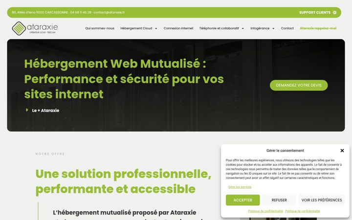 Screenshot of francehebergeur.net
