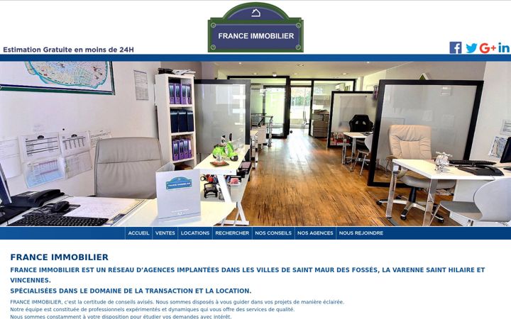 Screenshot of franceimmobilier.fr