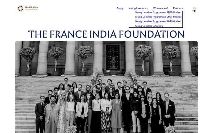Screenshot of franceindiafoundation.org