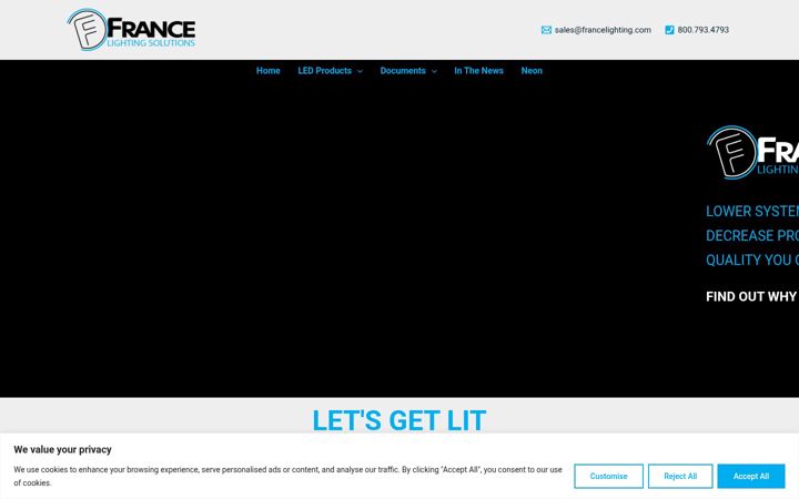 Screenshot of franceledproducts.com