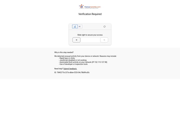Screenshot of francemarches.com